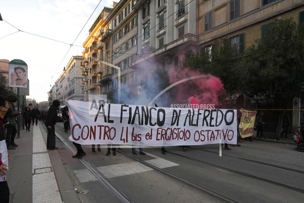 Italy Anarchists Protest